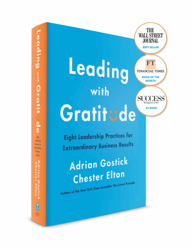 Leading with Gratitude Book cover Adrian Gostick